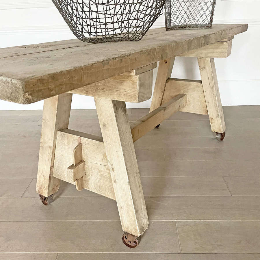 Early 20th Century French Industrial Console Table