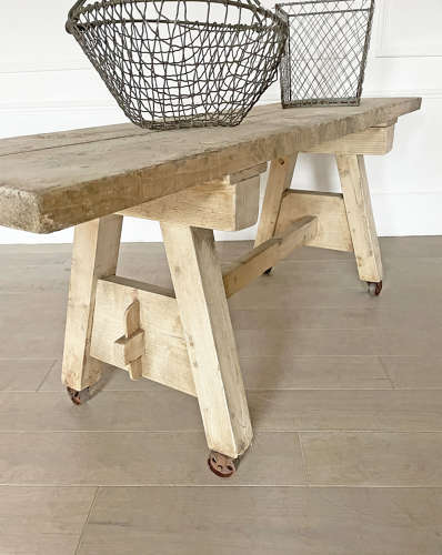 Early 20th Century French Industrial Console Table