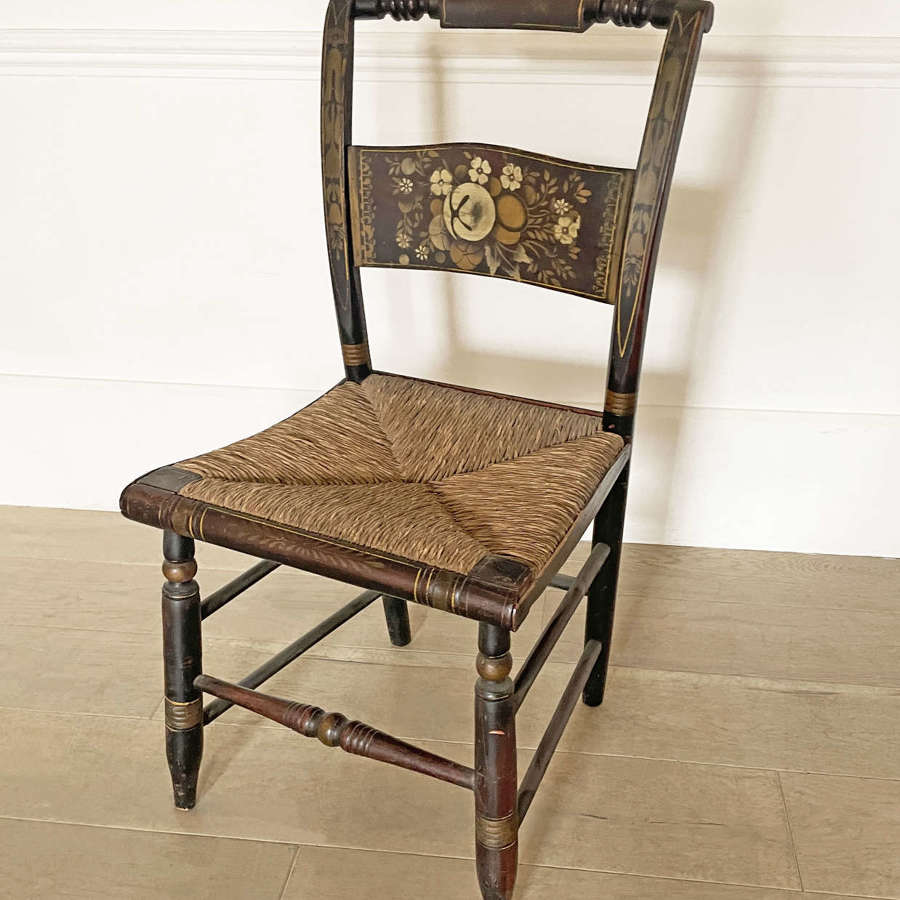 Single American 19th c "Hitchcock' side chair - c 1860