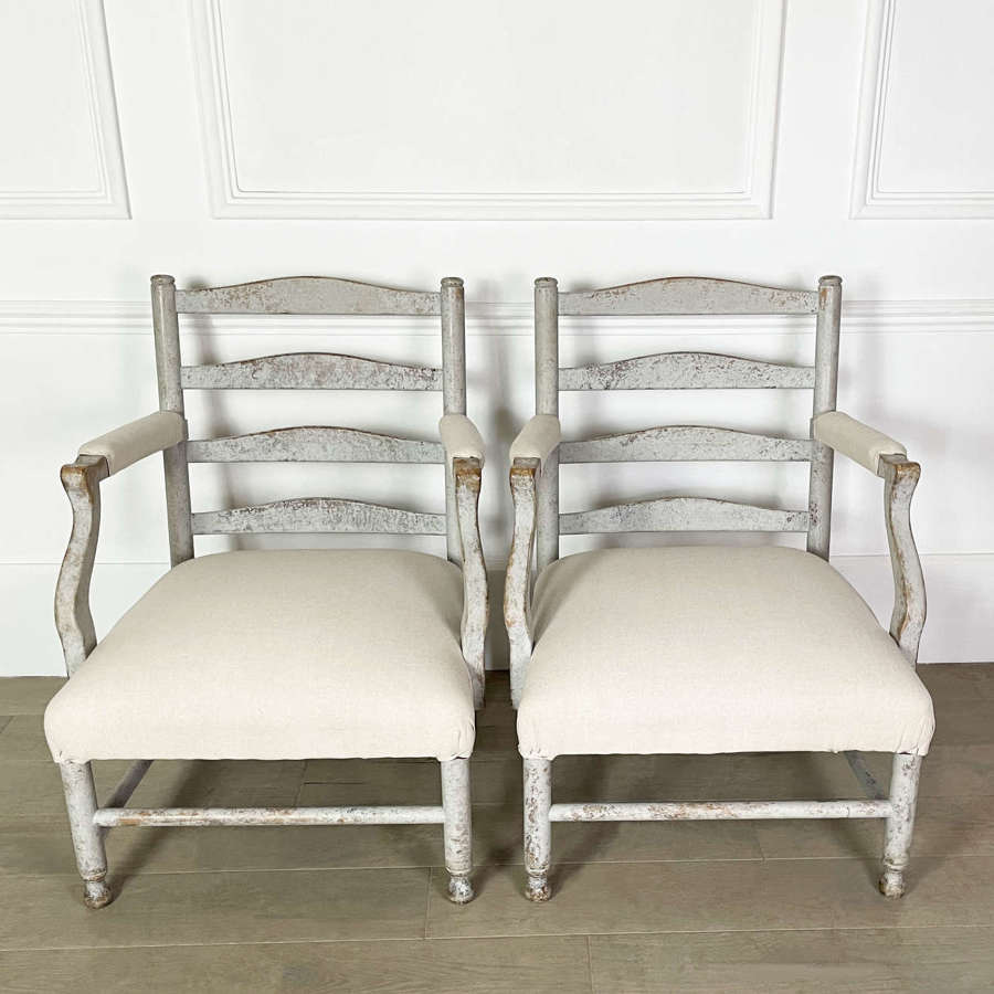 Pair of 19th Century Swedish Armchairs