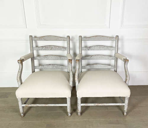 Pair of 19th Century Swedish Armchairs