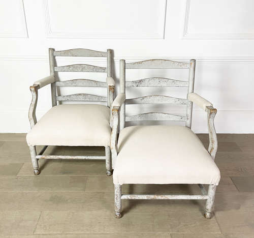 Pair of 19th Century Swedish Armchairs