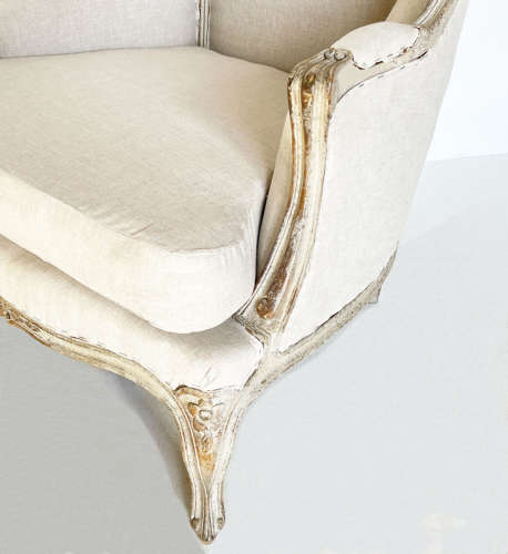 Pair of 19th c Swedish upholstered Armchairs - circa 1880