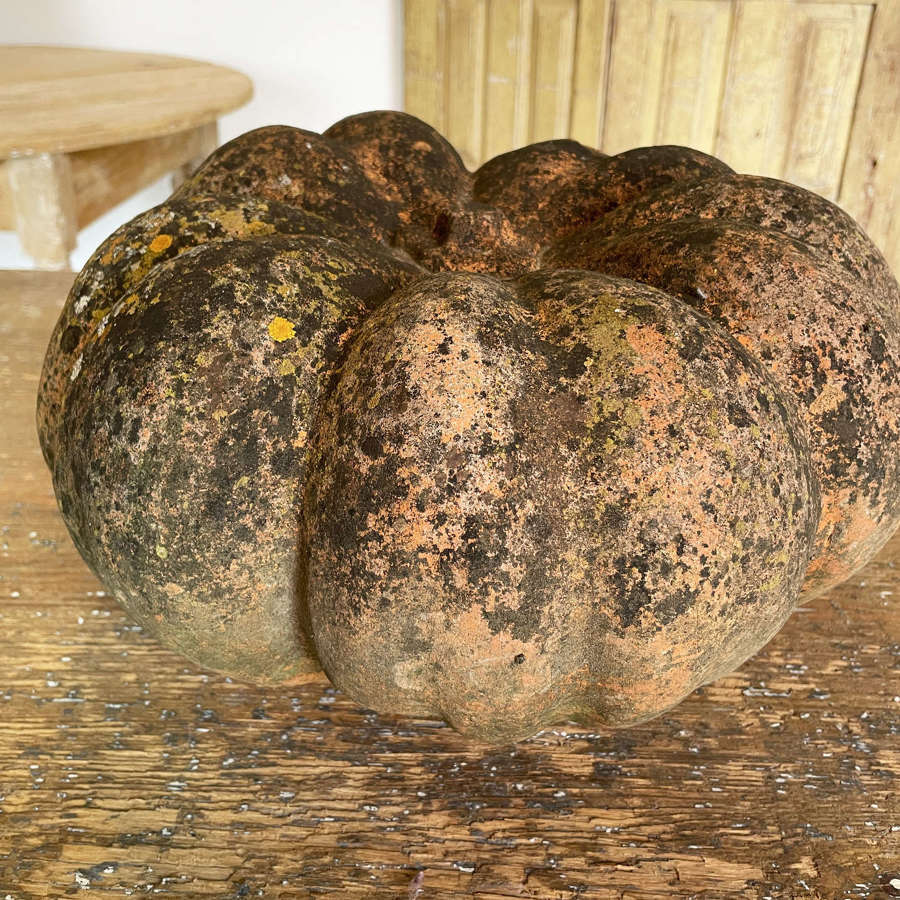 French 20th c Terracotta Pumpkin