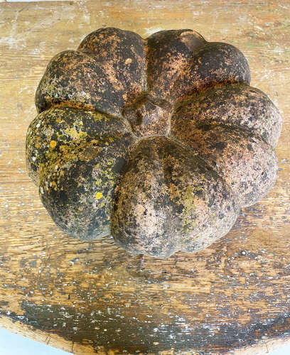 French 20th c Terracotta Pumpkin