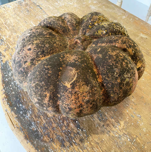French 20th c Terracotta Pumpkin