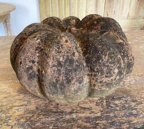 French 20th c Terracotta Pumpkin