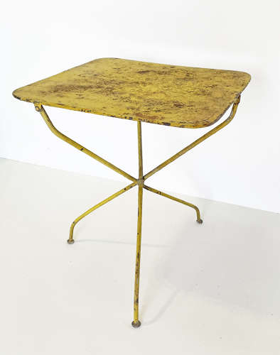 Small 20th c French Yellow Iron Table circa 1930