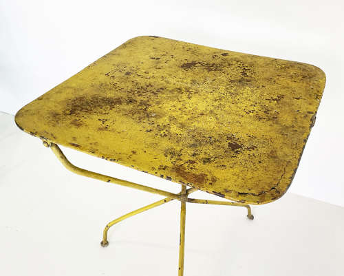 Small 20th c French Yellow Iron Table circa 1930