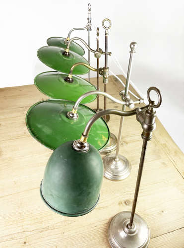 French 20th c Rise & Fall Desk Lamp No.3 - circa 1940