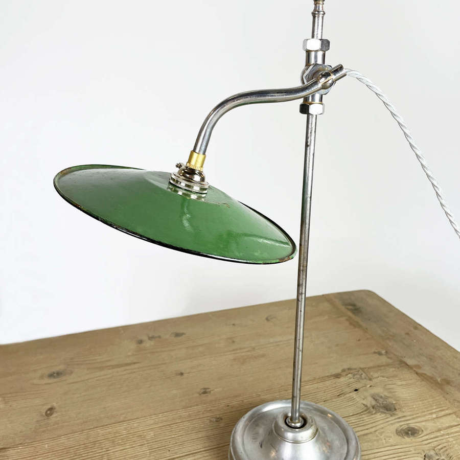 French 20th c Rise & Fall Desk Lamp No.5 - circa 1940