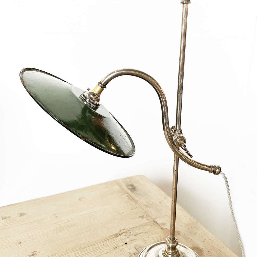 French 20th c Rise & Fall Desk Lamp No.6 - circa 1940