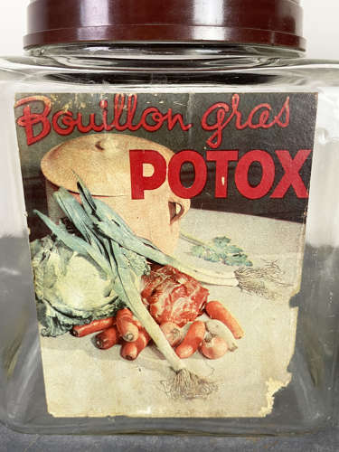 Pair of old French Potox Jars - c 1940