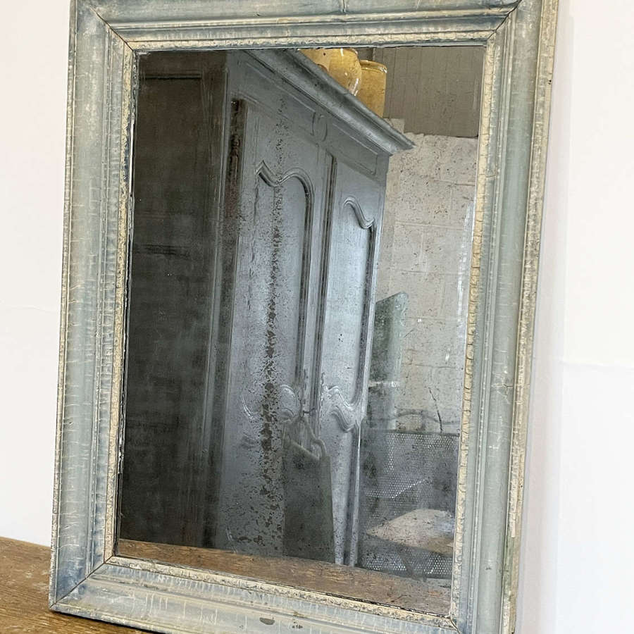 19th c French Mirror with original mercury plate - c 1860