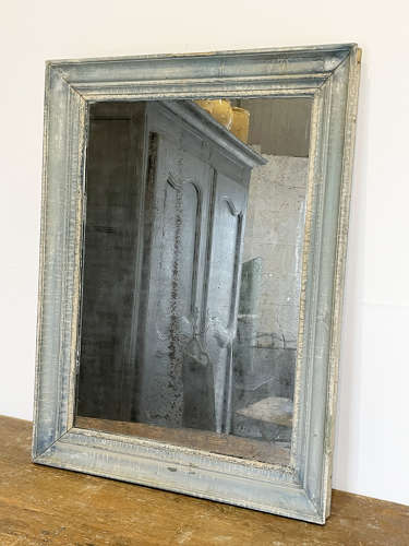 19th c French Mirror with original mercury plate - c 1860