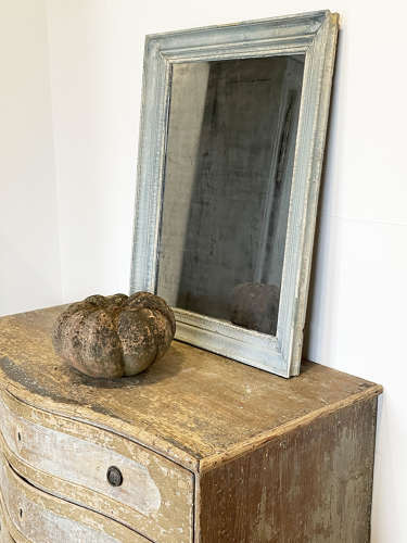 19th c French Mirror with original mercury plate - c 1860