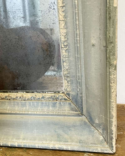 19th c French Mirror with original mercury plate - c 1860