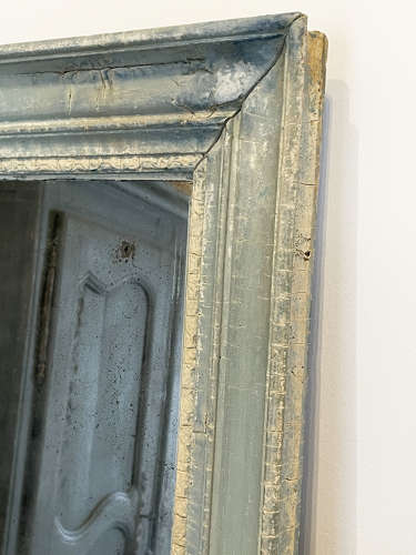 19th c French Mirror with original mercury plate - c 1860