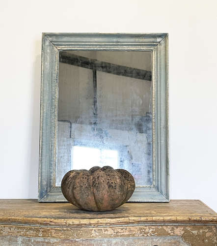 19th c French Mirror with original mercury plate - c 1860