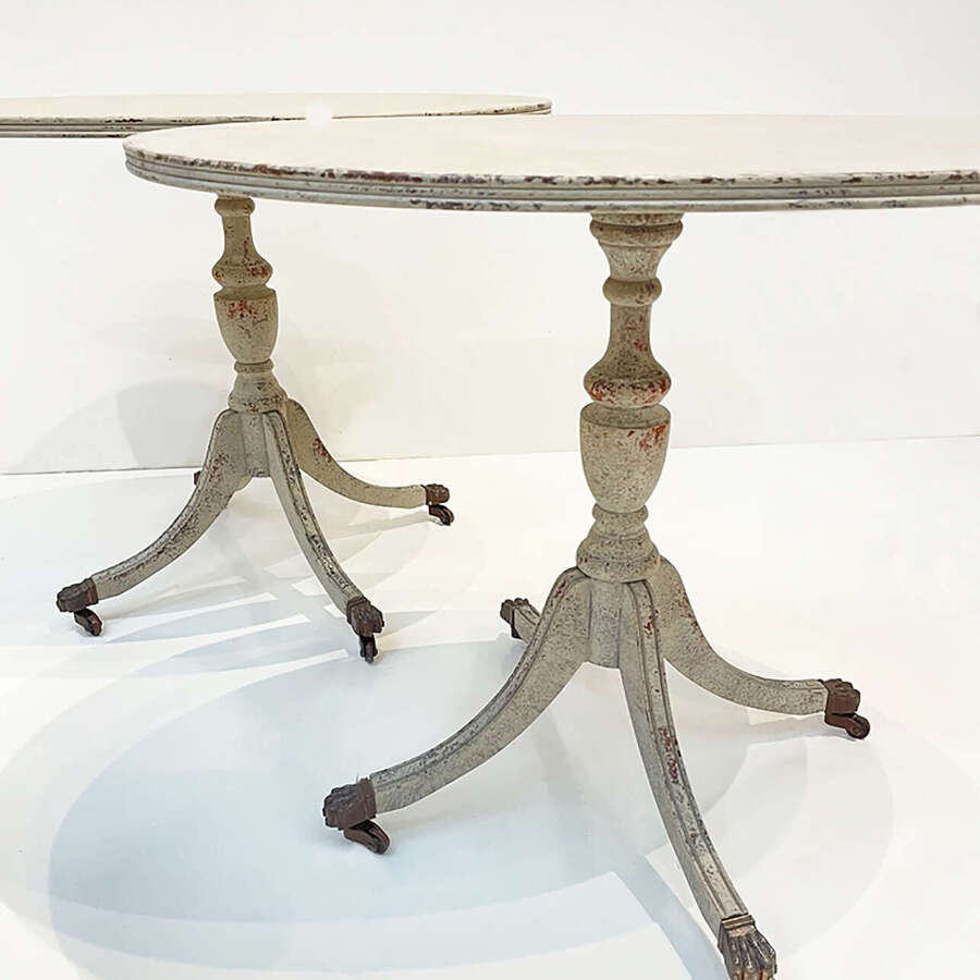 Pair of 19th Century Swedish Oval Side Tables