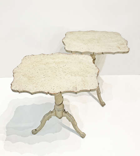 Pair of 19th Century Swedish Gustavian Style Side Tables
