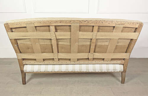 19th c French Sofa, 'Deconstructed' with Rolled Arms