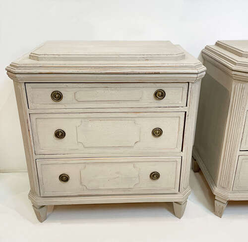 Pair of 19th Century Swedish Gustavian Style Chests of Drawers