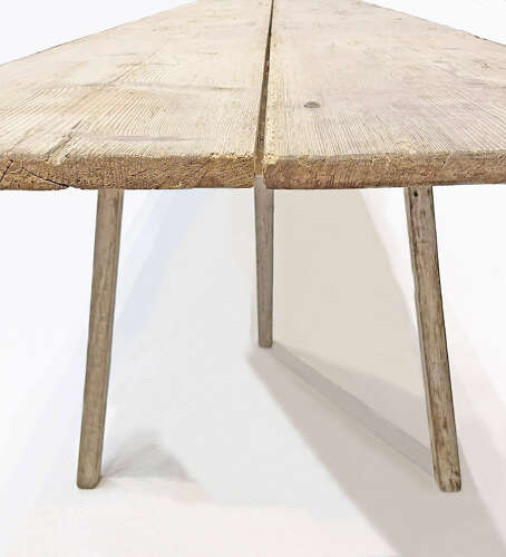 French long Pine 19th c 'Vendange' Table