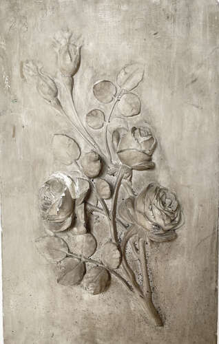 Set of 9 18th c Botanical Plaster Bas-Reliefs - Circa 1780