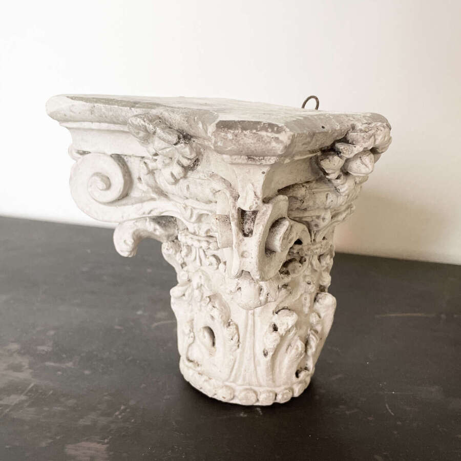 Small 19th century Plaster Capital - circa 1870