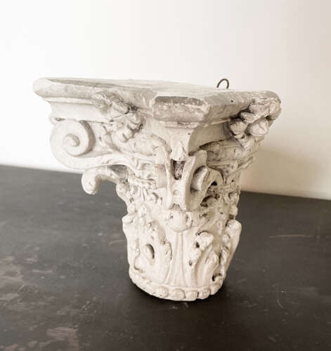 Small 19th century Plaster Capital - circa 1870