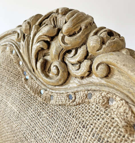 Pair 19th C French 'Bergeres' Armchairs in the Deconstructed Style