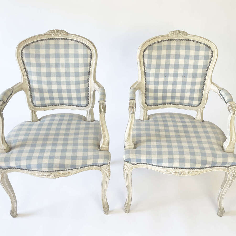 3 Pairs of French 19th c Bergeres Armchairs - circa 1870