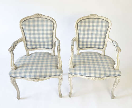 3 Pairs of French 19th c Bergeres Armchairs - circa 1870