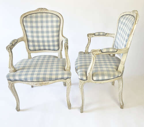 3 Pairs of French 19th c Bergeres Armchairs - circa 1870