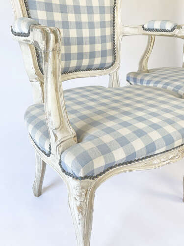 3 Pairs of French 19th c Bergeres Armchairs - circa 1870