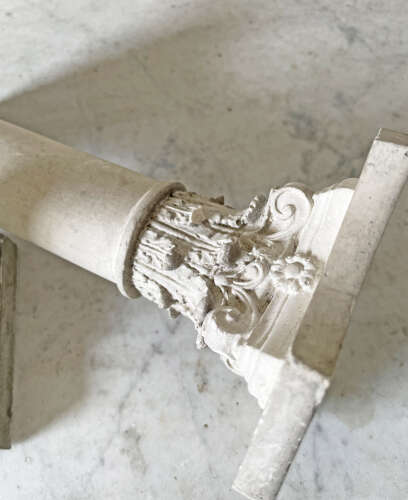 Pr. of Small 20th Century Italian Plaster Columns