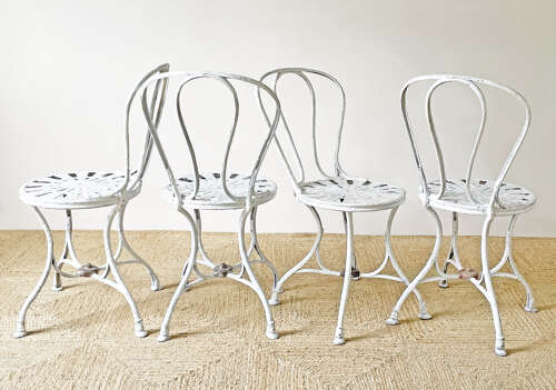 Set of Four 19th Century Arras Garden Chairs - circa 1890