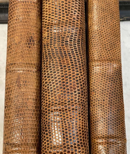 Set 3 French Snake Skin bound Books - c.1940