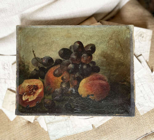 Small 19th c French Still Life Painting c 1820