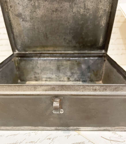 Small 19th Century French Tin or Toleware Box