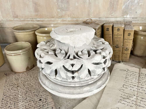Italian 18th c Carved Stone Capital