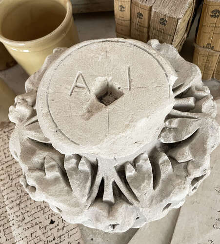 Italian 18th c Carved Stone Capital