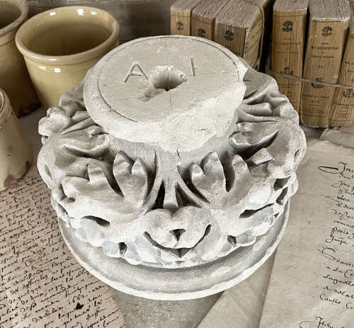 Italian 18th c Carved Stone Capital