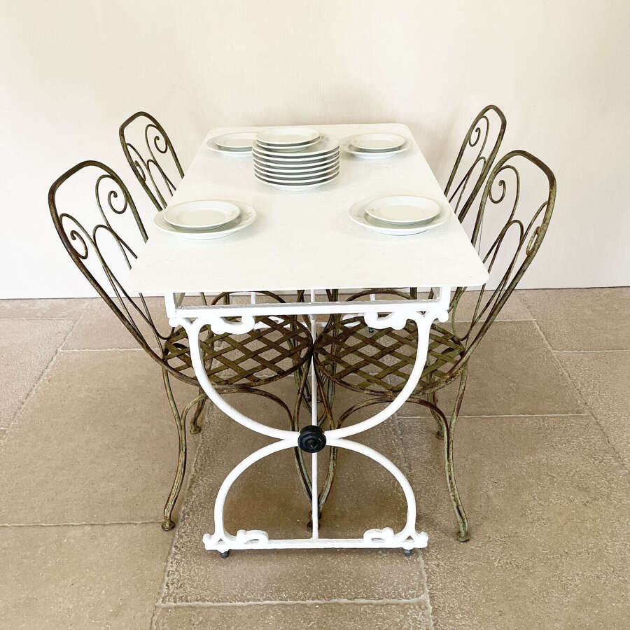 French 19th c wrought iron Butcher's Table