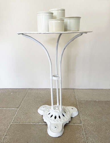 Small 20th c French Round Iron Table