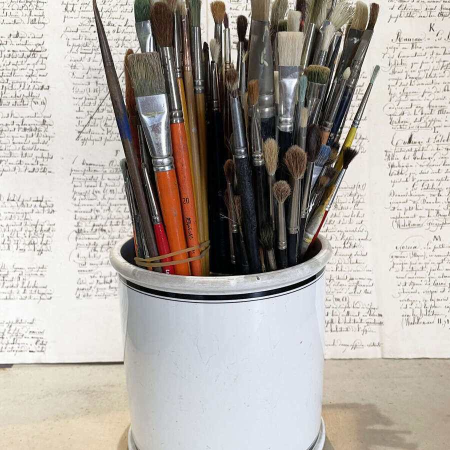 6 Bundles of old French Paint Brushes