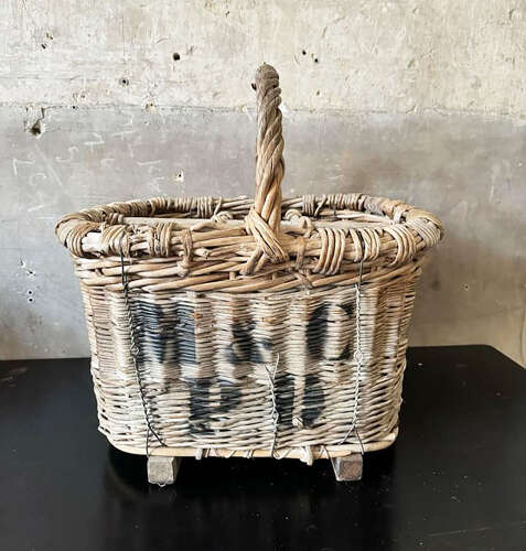 French Bottle Baskets from the Champagne area - circa 1920