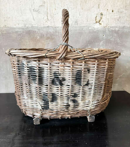 French Bottle Baskets from the Champagne area - circa 1920