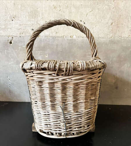 French Bottle Baskets from the Champagne area - circa 1920